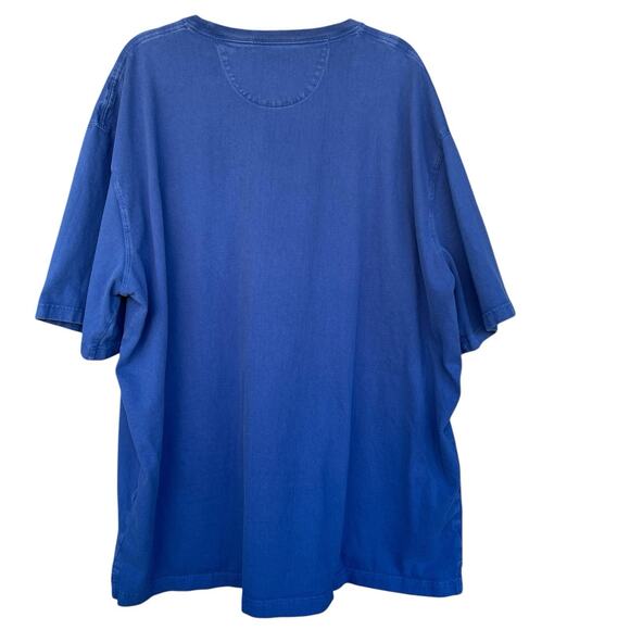 Duluth Trading Co. Mens Shirt XXL Relaxed Fit Longtail TShirt Blue Cotton Work - Picture 2 of 6